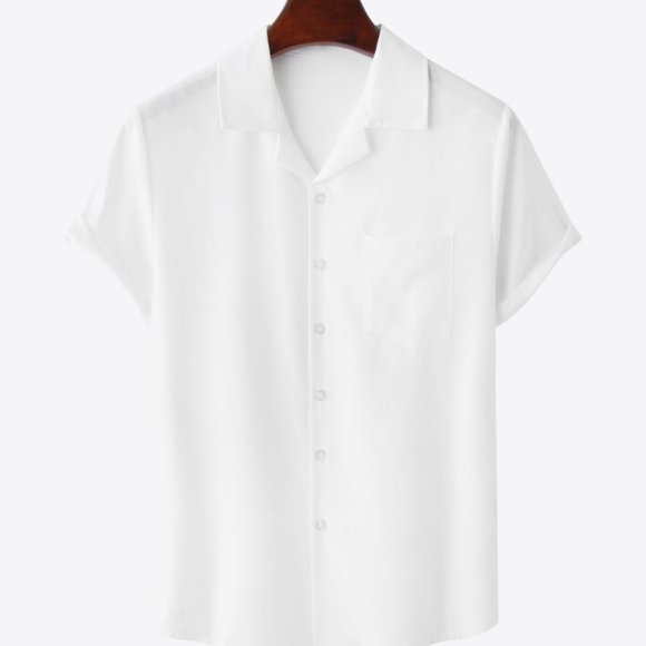 Full Size Button-Up Lapel Collar Shirt - Picture 5 of 11